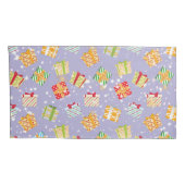 クリスマスプレゼントのパターン 枕カバー (裏面-右)