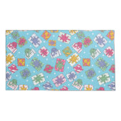 クリスマスプレゼントのパターン 枕カバー (裏面-左)