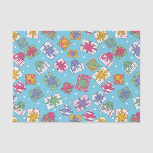 クリスマスプレゼントのパターン 薄葉紙 (正面)