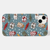 クリスマスプレゼントのパターン Case-Mate iPhoneケース (裏面 (横))