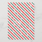 クリスマスプレゼントのパッケージ出荷遅延通知 招待状 (裏面)