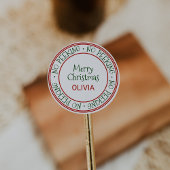 クリスマスプレゼントのピークなし ラウンドシール