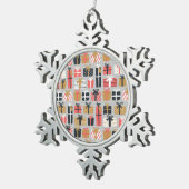 クリスマスプレゼントのペーターオーナメント スノーフレークピューターオーナメント (右)