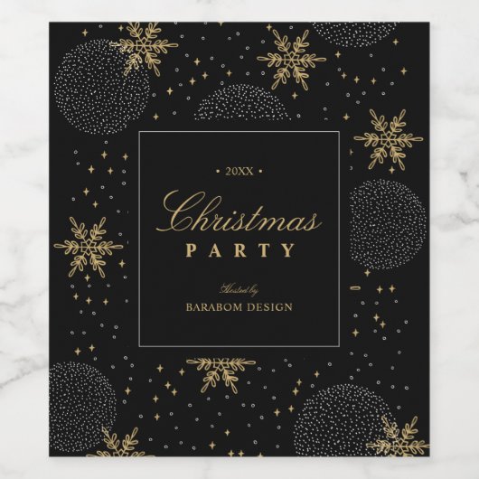 クリスマスプレゼントのホリデーパーティーの好意ワインラベル ワインラベル (シングルラベル)