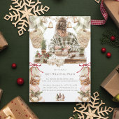 クリスマスプレゼントのラッピングパーティー 招待状