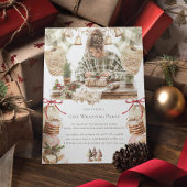 クリスマスプレゼントのラッピングパーティー 招待状