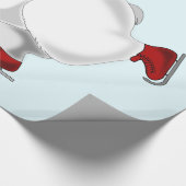 クリスマスプレゼントのラッピング紙とハッピーベア ラッピングペーパー (角)