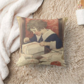 クリスマスプレゼントのラッピング、ジェシー・ウィルコックス・スミス クッション (ブランケット)