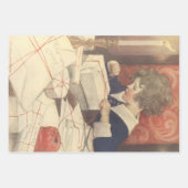 クリスマスプレゼントのラッピング、ジェシー・ウィルコックス・スミス ラッピングペーパーシート (正面2)