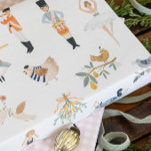 クリスマスプレゼントのラップの12日 ラッピングペーパーシート