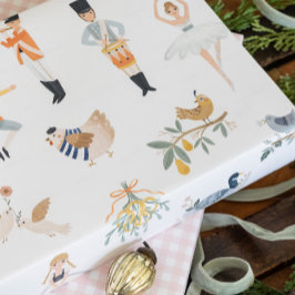 クリスマスプレゼントのラップの12日 ラッピングペーパーシート