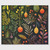 クリスマスプレゼントのラップ ラッピングペーパー (フラット)