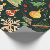 クリスマスプレゼントのラップ ラッピングペーパー (角)