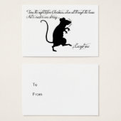 「クリスマスプレゼントのラベルの前の晩 (正面&裏面)