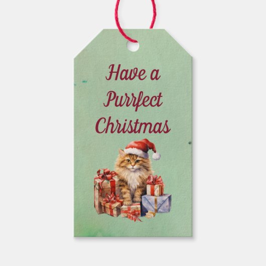 クリスマスプレゼントのラベル ギフトタグ (正面)