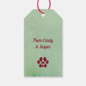 クリスマスプレゼントのラベル ギフトタグ (裏面)