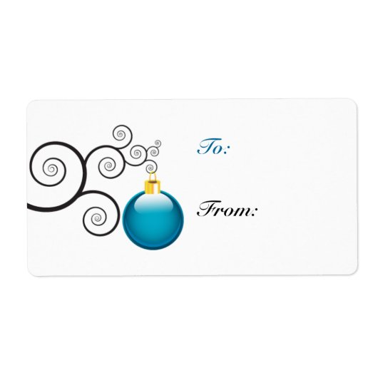 クリスマスプレゼントのラベル ラベル (正面)