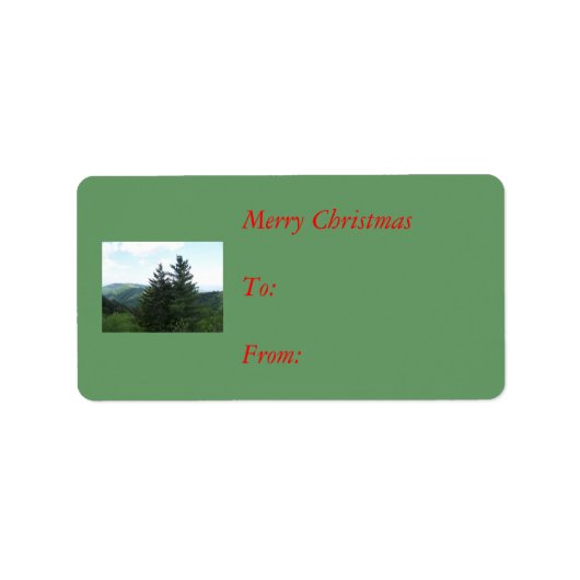 クリスマスプレゼントのラベル ラベル (正面)