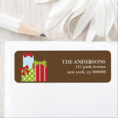 クリスマスプレゼントのラベル ラベル (インサイチュ)