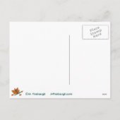 クリスマスプレゼントのロボット シーズンポストカード (裏面)