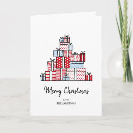 クリスマスプレゼントの休日のグリーティングカード シーズンカード