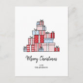 クリスマスプレゼントの休日はがき シーズンポストカード (正面)