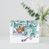 クリスマスプレゼントの寸断、何か。 シーズンポストカード (スタンド正面)