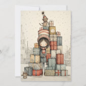 クリスマスプレゼントの山 シーズンカード (正面)