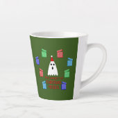 クリスマスプレゼントの幽霊 おもしろい カフェラテマグ (右)