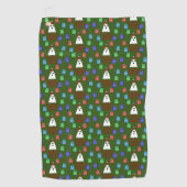 クリスマスプレゼントの幽霊 おもしろい ゴルフタオル (正面)