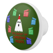 クリスマスプレゼントの幽霊 おもしろい セラミックノブ (右)