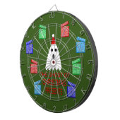 クリスマスプレゼントの幽霊 おもしろい ダーツボード (正面右)