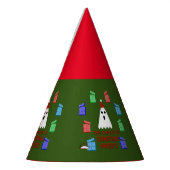 クリスマスプレゼントの幽霊 おもしろい パーティーハット (左)