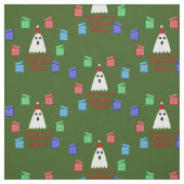 クリスマスプレゼントの幽霊 おもしろい ファブリック (見本)