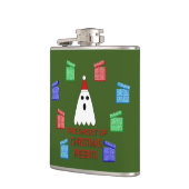クリスマスプレゼントの幽霊 おもしろい フラスク (左)