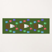 クリスマスプレゼントの幽霊 おもしろい ヨガマット (正面(横))