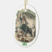 クリスマスプレゼントの幽霊 セラミックオーナメント (左)