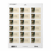 クリスマスプレゼントの提供ヴィンテージ住所 シール (フルシート)