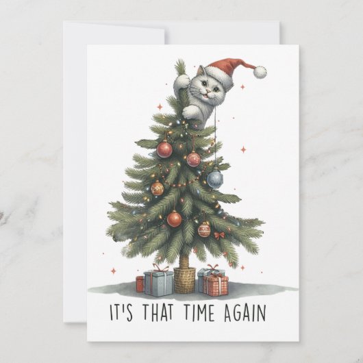 クリスマスプレゼントの時期がやってきた 招待状 (正面)