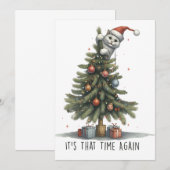 クリスマスプレゼントの時期がやってきた 招待状 (正面/裏面)