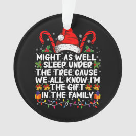 クリスマスプレゼントの木の下で眠ったほうがいい オーナメント