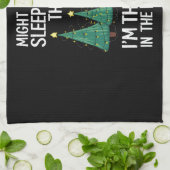 クリスマスプレゼントの木の下で眠ったほうがいい キッチンタオル (折り畳み)