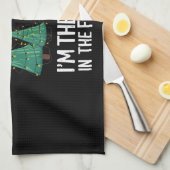 クリスマスプレゼントの木の下で眠ったほうがいい キッチンタオル (四つ折り)