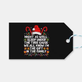 クリスマスプレゼントの木の下で眠ったほうがいい ギフトタグ