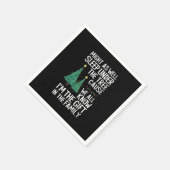 クリスマスプレゼントの木の下で眠ったほうがいい スタンダードカクテルナプキン (角)