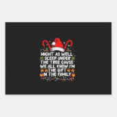 クリスマスプレゼントの木の下で眠ったほうがいい ラッピングペーパーシート (正面)