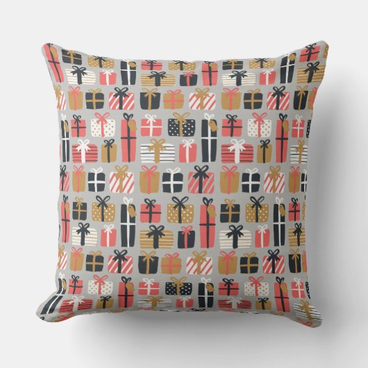 クリスマスプレゼントの枕 クッション (正面)