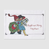 クリスマスプレゼントの氷を持つ子供 薄葉紙 (正面)