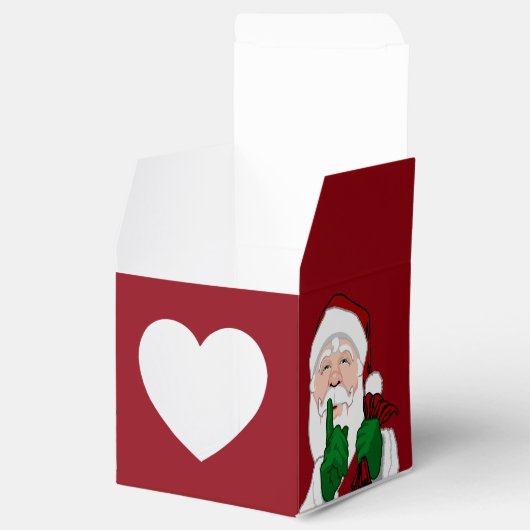 クリスマスプレゼントの箱をパーソナライズしたサンタギフトボックス フェイバーボックス (オープン)