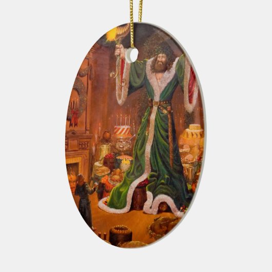 クリスマスプレゼントの精神 セラミックオーナメント (左)